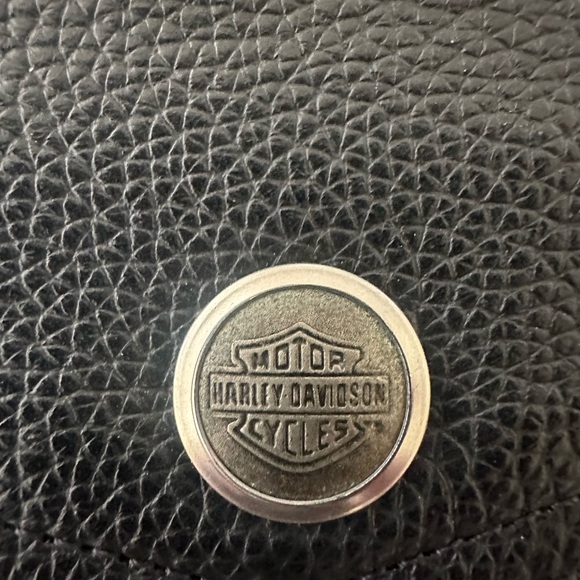 Harley-Davidson Black Motorcycle Vest Genuine Leather - Picture 4 of 5